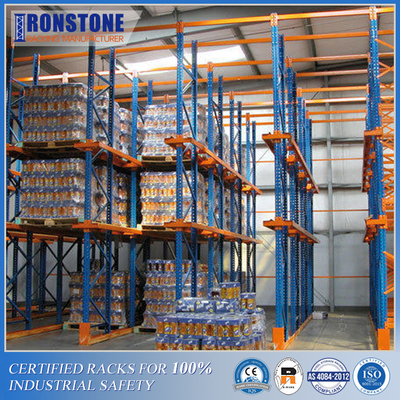 Quality  Cold Rolled Steel Drive-in Pallet Racking System for Compact Storage Solution factory