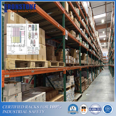 Roll-formed Teardrop Design Pallet Rack With Strict RMI Specifications