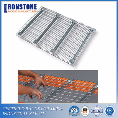 Welded Waterfall Galvanized Finishing Metal Wire Mesh Deck For Pallet Rack