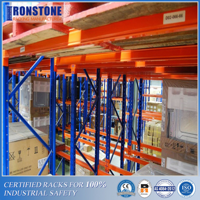 50% Selectivity Double Deep Metal Pallet Storage Rack With Special Forklifts