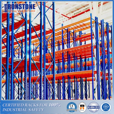Easily Adjusted Or Relocated Double Deep Versatile Pallet Rack With Telescoping Forks