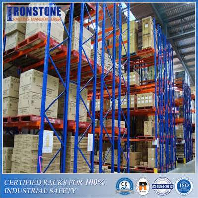 Easily Adjusted Or Relocated Double Deep Versatile Pallet Rack With Telescoping Forks