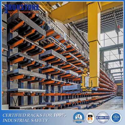 Highly Visible Material Handling Heavy Duty Cantilever Racking System For Bulky Storage