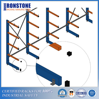 Flexible Extendable Cantilever Racking System For Vertical Warehouse Storage