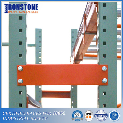 Powder Coated Rack Safety Products Back To Back Pallet Rack Row Spacers