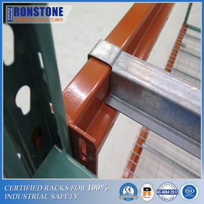 Heavy Duty Racking System Steel Pallet Crossbar For Industrial Reinforced Support