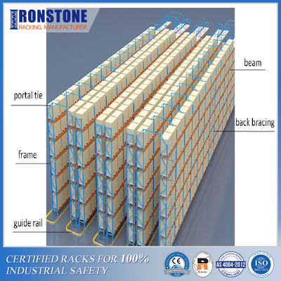 Pallet Rack Frame Tie Aisle Connector For Safety