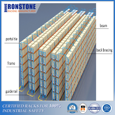 Pallet Rack Frame Tie Aisle Connector For Safety