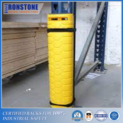 RMI Roll Formed Steel Pallet Rack Upright Protectors With Bolted Installation