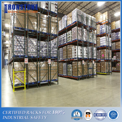 Durable Double Deep Pallet Racking For High Density Industrial  Storage
