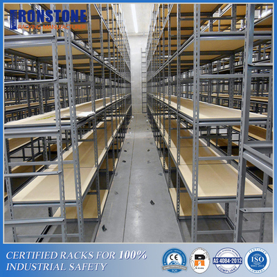 Corrosion Resistant Galvanized Steel Long Span Shelving For Warehouse Storage