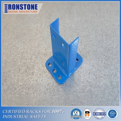 Industrial CE Upright Pallet Rack Footplate Bolted With High Tensile Metal