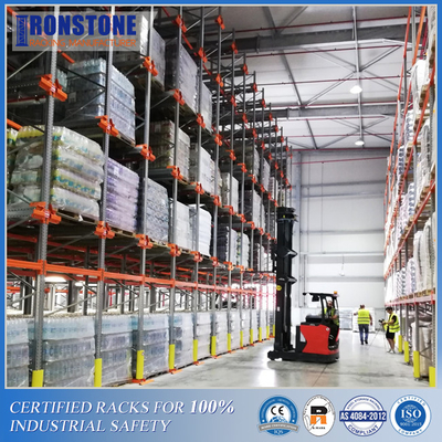 ODM Motorized Storage Metal  Pallet Shuttle Racking For Increases System Efficiency