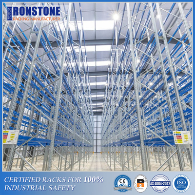 Powder Coated Very Narrow Aisle Pallet Racking System for Warehouse Storage