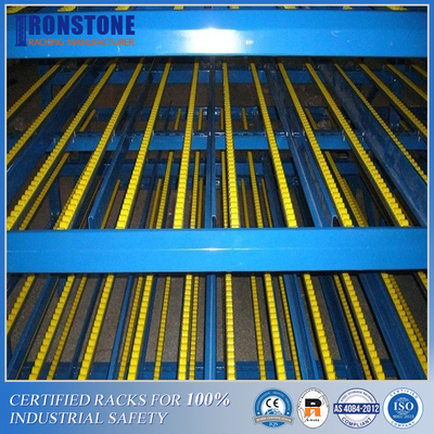 Heavy Duty Pallet Racking Carton Flow System For Box Crates Overturn Storage