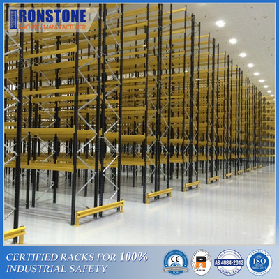 Safe Operation VNA Steel Pallet Rack System For High Density Storage
