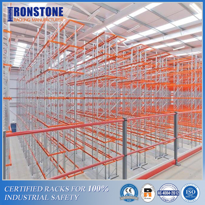 Safe Operation VNA Steel Pallet Rack System For High Density Storage