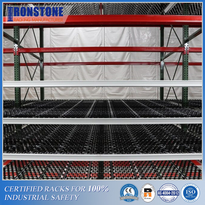 Gravity-taken Pallet Carton Flow Racking System With Fast Stock Rotation