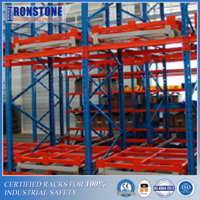 ODM Customized Gravity Push Back Steel Racking System with Intensive Storage