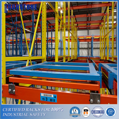 Flexible Push Back Racking For Cold Storage