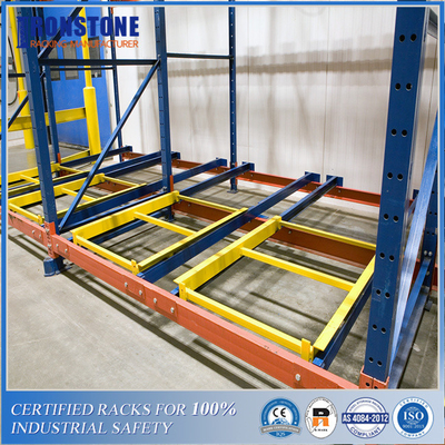 Safe Loading And Retrieval Push Back Racking Storage System