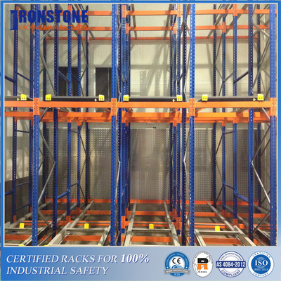 Warehouse Push Back Pallet Racking System For Flexible Storage