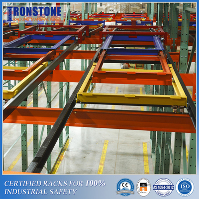 Safe Loading And Retrieval Push Back Rack System
