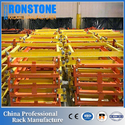 Immediate Access And Visibility Push Back Rack System With Picking And Loading