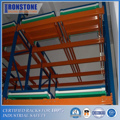 Solid And Robust Construction Push Back Pallet Rack System