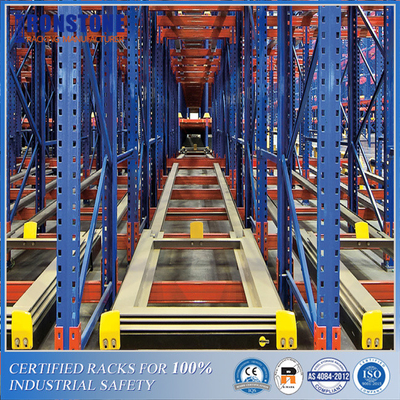Simple Assembly Heavy Duty Gravity Push Back Rack For High-efficient Operation