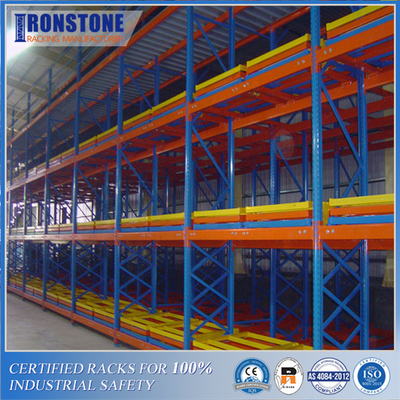 Simple Assembly Heavy Duty Gravity Push Back Rack For High-efficient Operation