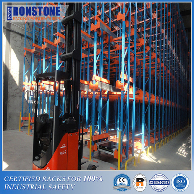Easily Managed Radio Shuttle Pallet Racking System With Battery-Powered And Remote-Operated