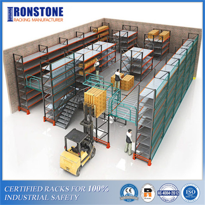High Storage Performance Mezzanine Floor Design Multi Level Racks System