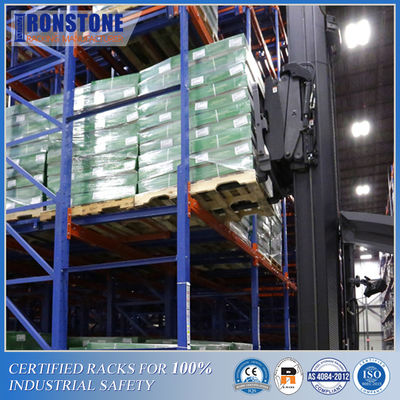 Easy Retrieval Push Back Rack System For LIFO Inventory Rotation