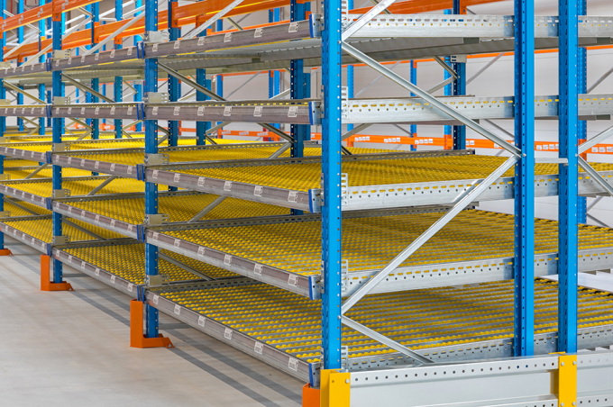 Customized Dynamic Gravity Carton Flow Storage Rack
